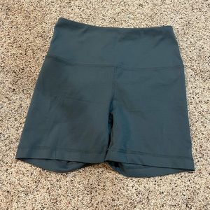 teal biker shorts // size small